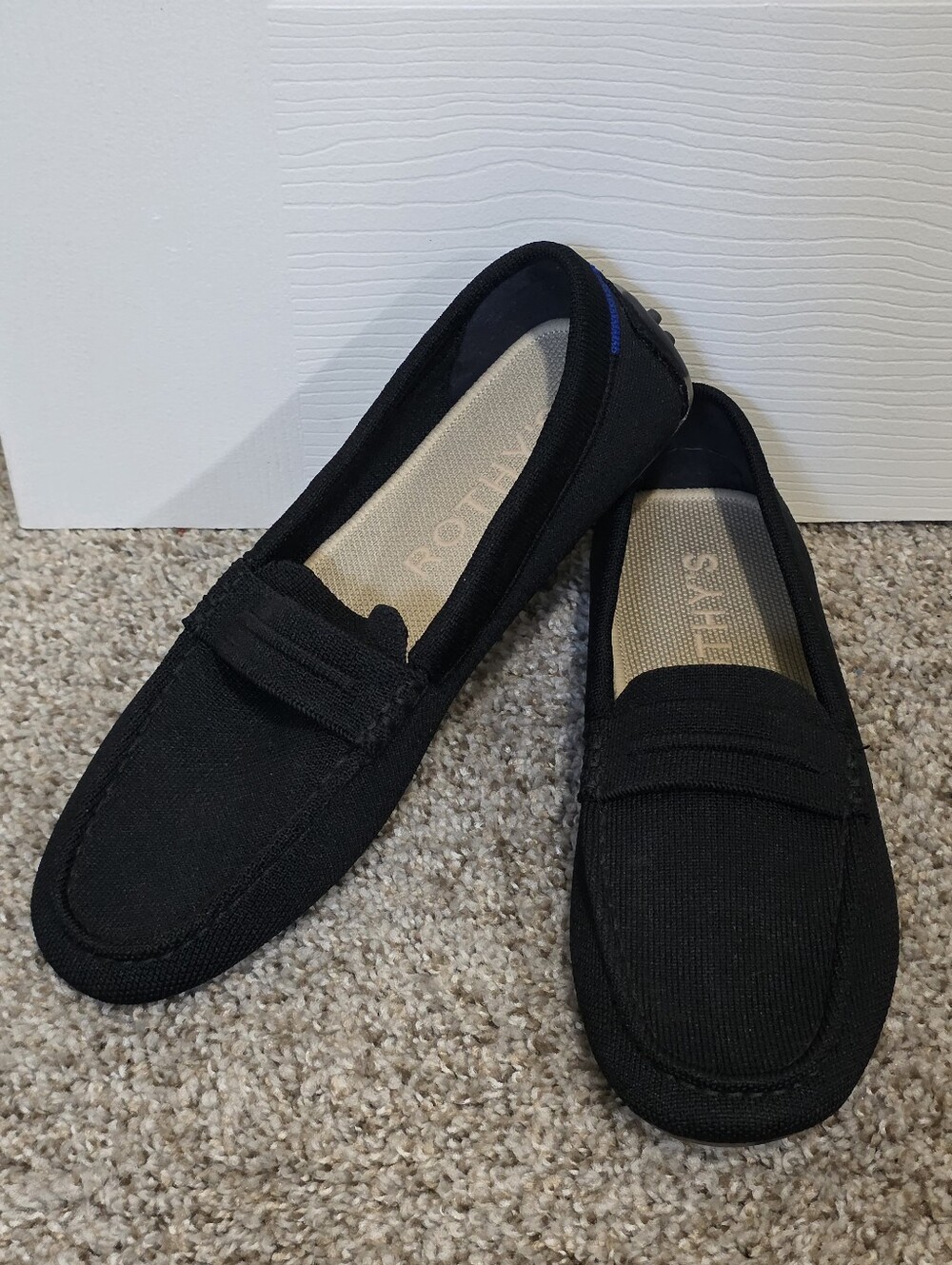Rothy's Daily Driver Loafer Black Slip-On Size 8.5